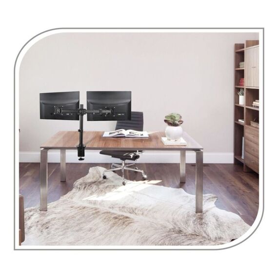 PureMounts PM-OFFICE-02 Flachbildschirm-Tischhalterung 68,6 cm (27") Tisch/Bank Schwarz, 5 image