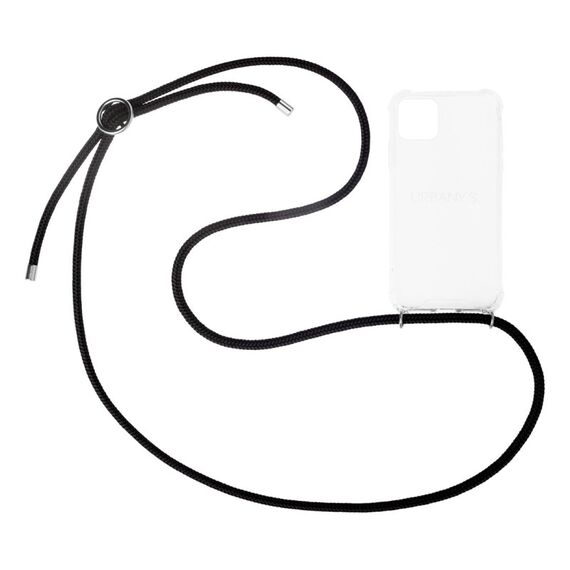 Urbany's Handykette, Farbe: Schwarz, Silber, Transparent