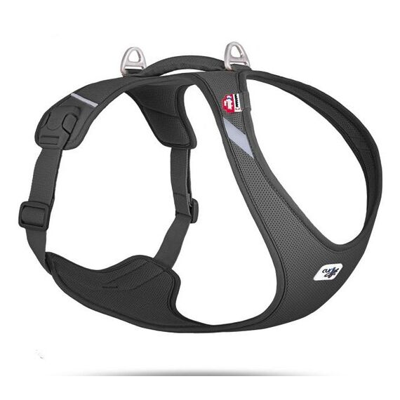 Curli Belka Harness Air-Mesh XXL Schwarz Netz Hund Zugfreier Gurt, Farbe: Schwarz