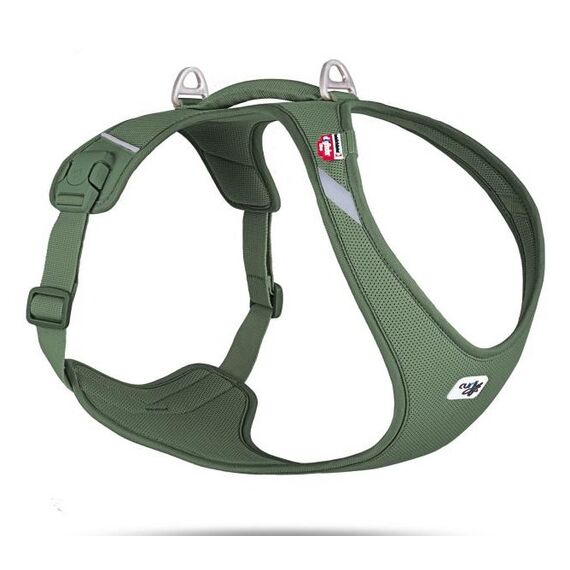 Curli Belka Harness Air-Mesh XXL Grün Netz Hund Zugfreier Gurt, Farbe: Grün
