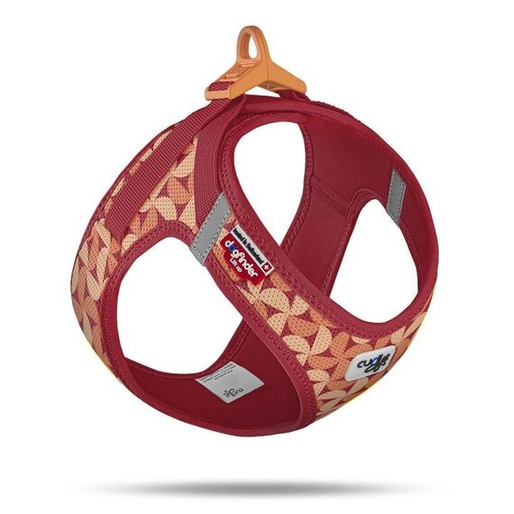 Curli Belka Harness Air-Mesh Mehrfarbig, Rot Netz Hund Zugfreier Gurt