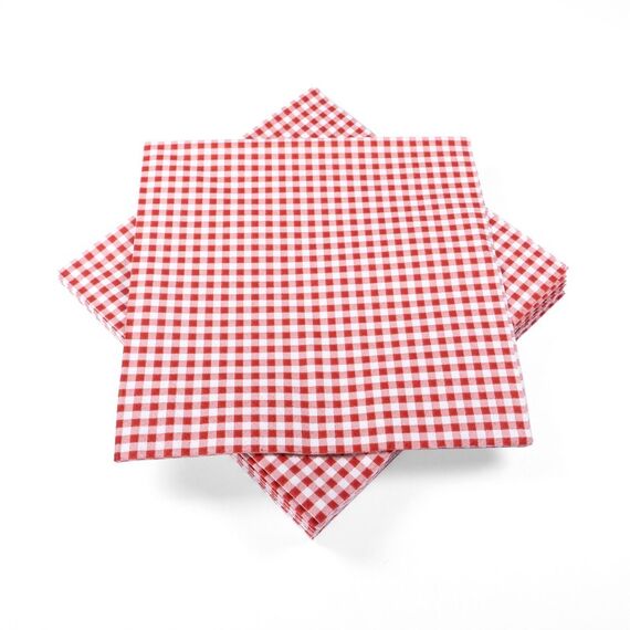 Trendform Papierservietten VICHY rot 20er Set