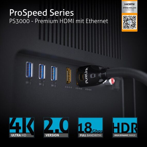 PureLink PS3000-040 HDMI-Kabel 4 m HDMI Typ A (Standard) Schwarz, 2 image