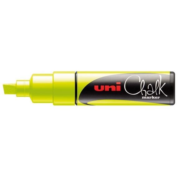 Uni-Ball ChalkGlass PWE-8K Kreidestift Pinsel Gelb 1 Stück(e)