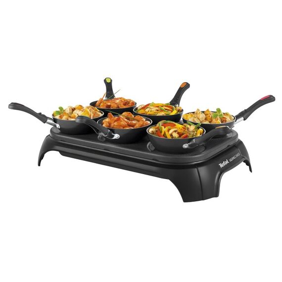 Tefal WokParty Duo PY5828 Schwarz, Edelstahl 1000 W