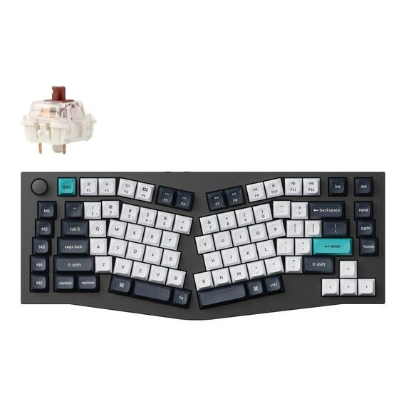Keychron Q10 Max Tastatur Universal USB + RF Wireless + Bluetooth Schwedisch Grau