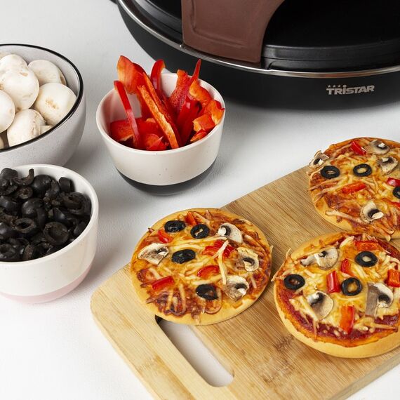 Tristar PZ-9156 Pizzamacher/Ofen 6 Pizza/Pizzen 1200 W Schwarz, Braun, 15 image