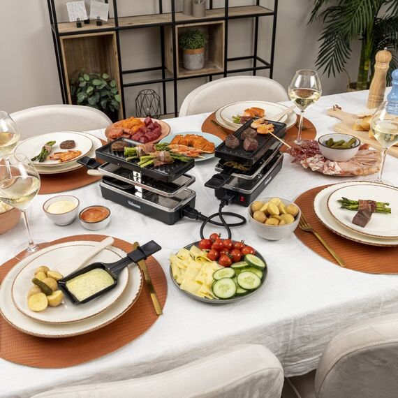 Tristar RA-2742 Raclette Grill 4 Person(en) 800 W Schwarz, Edelstahl, 9 image