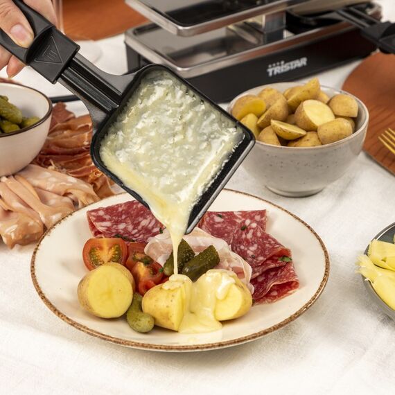 Tristar RA-2742 Raclette Grill 4 Person(en) 800 W Schwarz, Edelstahl, 10 image