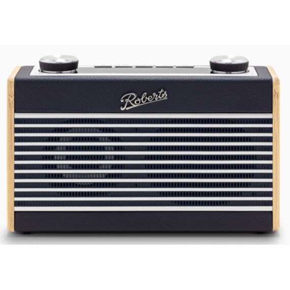 Roberts Radio Rambler Uno Tragbar Digital Bambus, Navy, Farbe: Bambus, Navy