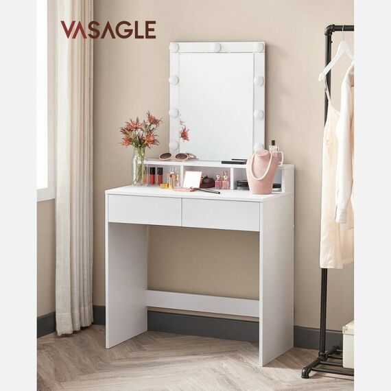 Vasagle Schminktisch Weiss mit Spiegel und, 2 image