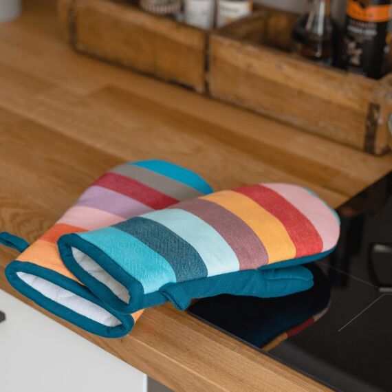REMEMBER Oven mitts No. 2, set of 2 Ofenhandschuhe 2 Stück(e) Mehrfarbig Baumwolle, Polyester, 3 image