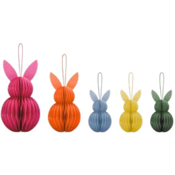 REMEMBER REWBS04 Christbaumschmuck Weihnachtsschmuck-Set Papier Mehrfarbig 5 Stück(e)
