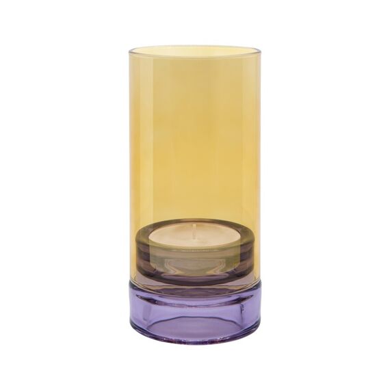 REMEMBER Lys Kerzenständer Glas Lila, Farbe: Lila