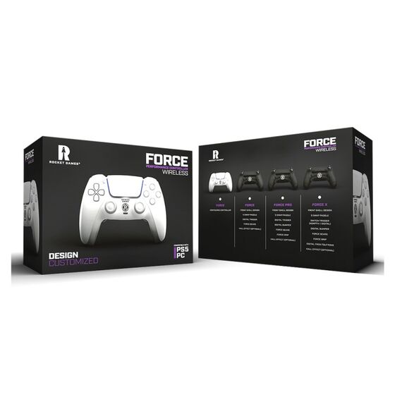 Rocket Games RG Rocket Force X TMR Gray Edition Schwarz, Grau Bluetooth Gamepad Digital PlayStation 5, PC, 2 image