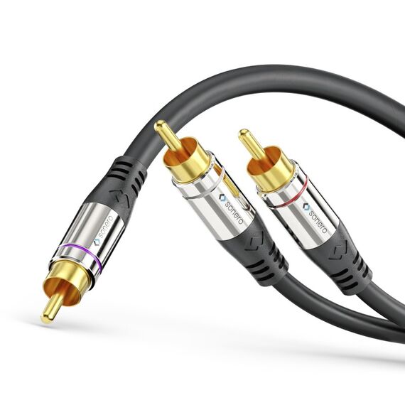 sonero S-AC900-030 Audio-Kabel 3 m RCA 2 x RCA Schwarz, 2 image