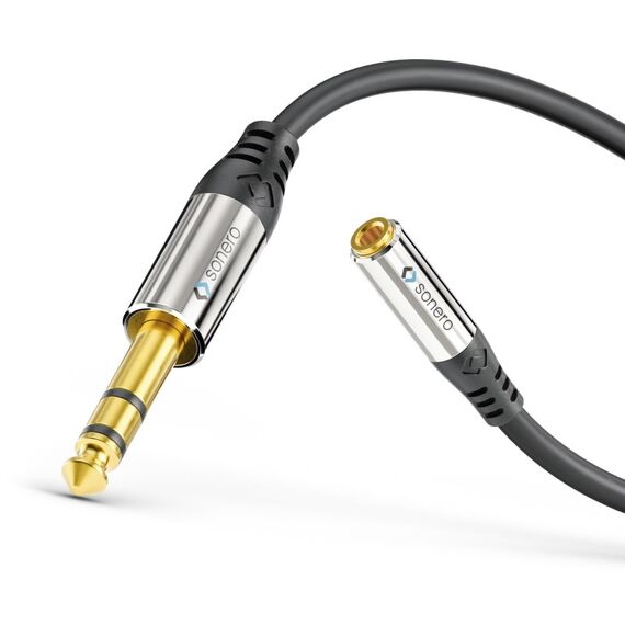 sonero S-ACA006 Audio-Kabel 0,25 m 6.35mm 3.5mm Schwarz