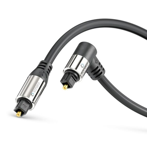 sonero S-OC110-015 Audio-Kabel 1,5 m Toslink Schwarz, Farbe: Schwarz, Länge: 1,5 m