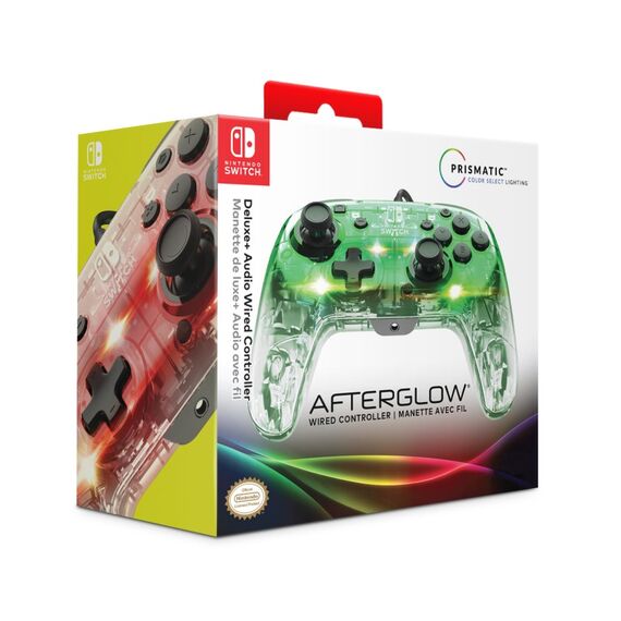 PDP Afterglow Deluxe+ Transparent USB Gamepad Analog / Digital Nintendo Switch, Nintendo Switch OLED, 4 image