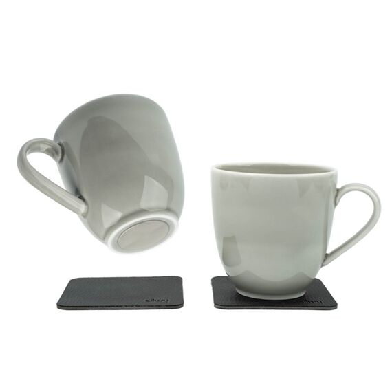 Silwy S032-1405-G Tasse Grau Universal 2 Stück(e), Farbe: Grau