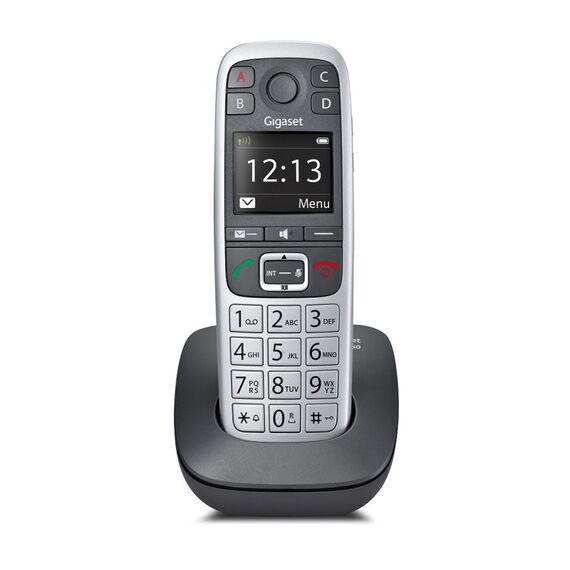Gigaset E560 Analoges/DECT-Telefon Schwarz, Silber