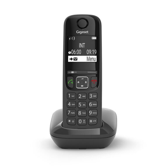 Gigaset AS690 Analoges/DECT-Telefon Anrufer-Identifikation Schwarz