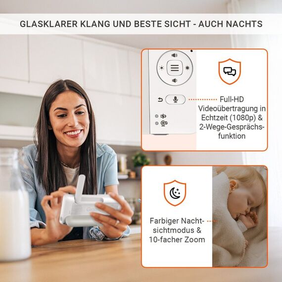Gigaset Baby 700 Connected CH Version Weiß, 6 image