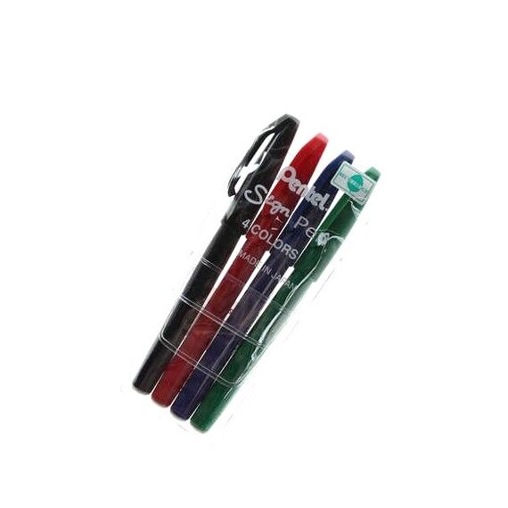 Pentel S524 Filzstift Schwarz, Blau, Grün, Rot 4 Stück(e)