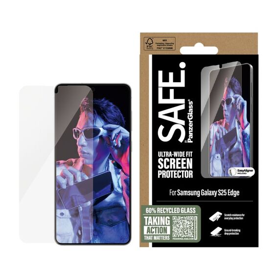 PanzerGlass SAFE. by ® Displayschutz Samsung S25 Edge | Ultra-Wide Fit, 2 image