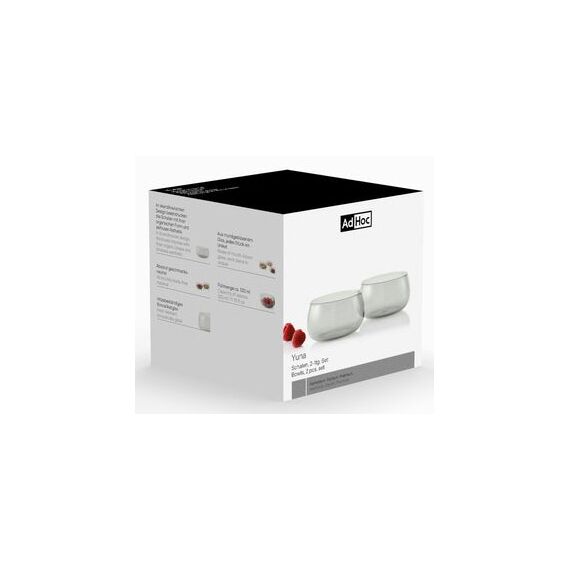 AdHoc SB61 Speiseschüssel Schüssel-Set 0,33 l Rund Glas Transparent 2 Stück(e), 4 image