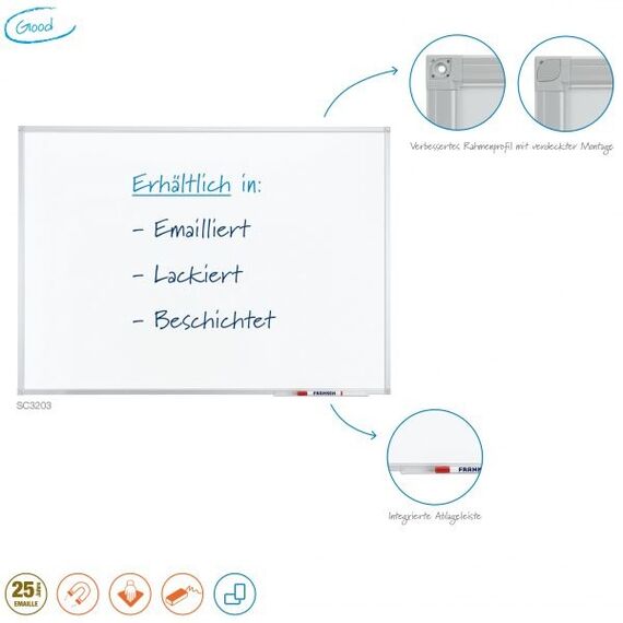 Franken valueline Whiteboard Magnetisch, 3 image