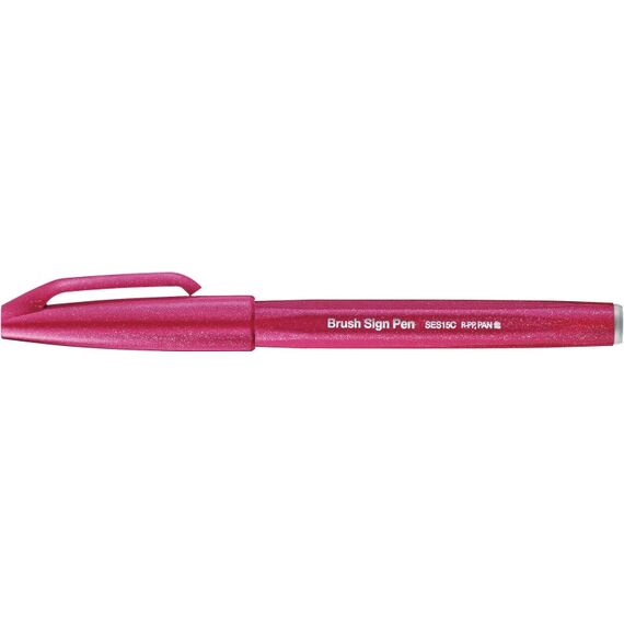Pentel Brush Sign Filzstift Fein Rot 1 Stück(e)