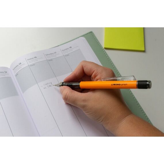 Tombow MONO graph Druckbleistift 0,7 mm HB 1 Stück(e), Farbe: Schwarz, Orange, 2 image