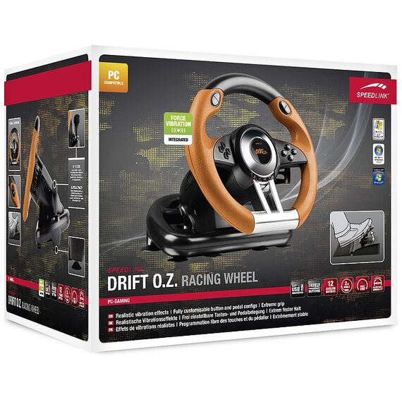 SPEEDLINK Drift O.Z. Racing Wheel USB 2.0 Lenkrad + Pedale Analog PC, 3 image