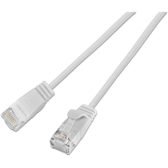 SLIM Patchcords SLIM-L-UU-K6A 10.0 WT Netzwerkkabel Weiß 10 m Cat6 U/UTP (UTP), Farbe: Weiß, Länge: 10 m, 2 image