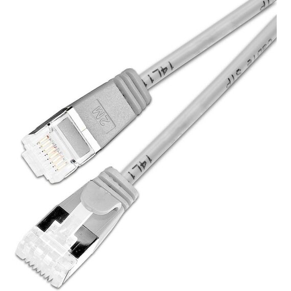 SLIM Patchcords KAT6A 10 Gigabit Lightpatchkabel, 1,5m, U/FTP, Ø 3,8mm, grau, 60-Pack, Farbe: Grau, Länge: 1,5 m, 2 image