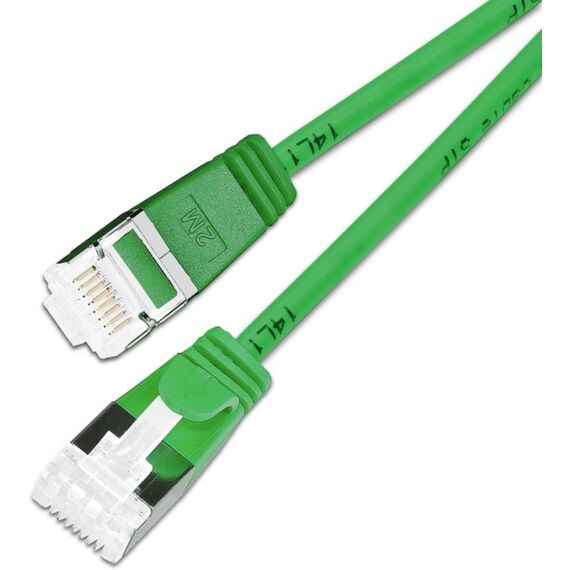 SLIM Patchcords KAT6A 10 Gigabit Lightpatchkabel, 1,5m, U/FTP, Ø 3,8mm, grün, 60-Pack, Farbe: Grün, Länge: 1,5 m, 2 image