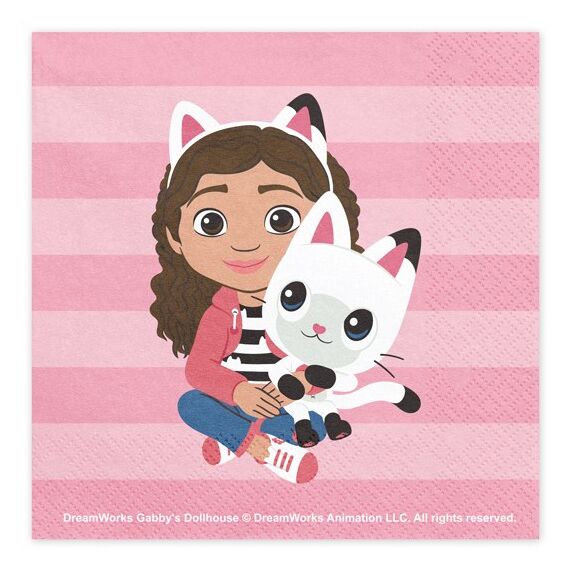 PartyDeco SP33-111 Papierserviette Papier Pink 20 Stück(e)