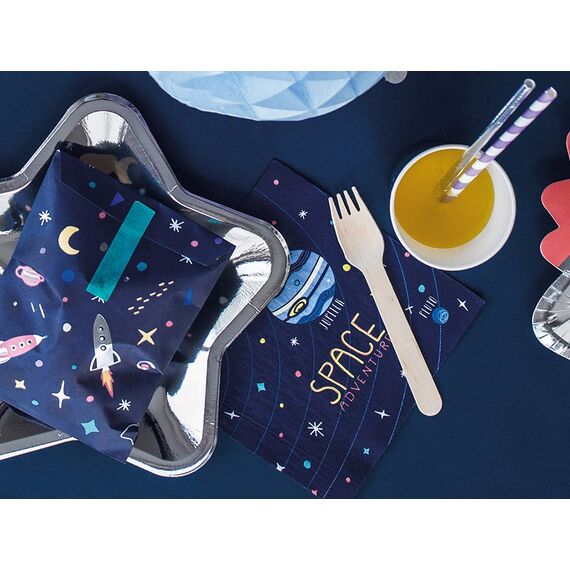 PartyDeco SP33-57 Papierserviette Papier Blau, Mehrfarbig 20 Stück(e), 3 image