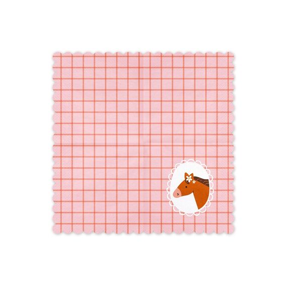 PartyDeco SP33-98 Papierserviette Papier Braun, Pink 12 Stück(e), 2 image