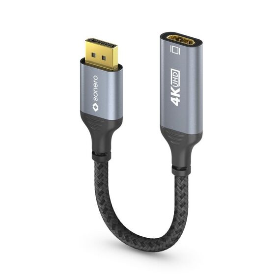 sonero SPC-DP200-002 Videokabel-Adapter 3 m HDMI Typ A (Standard) DisplayPort Schwarz, Grau, 3 image