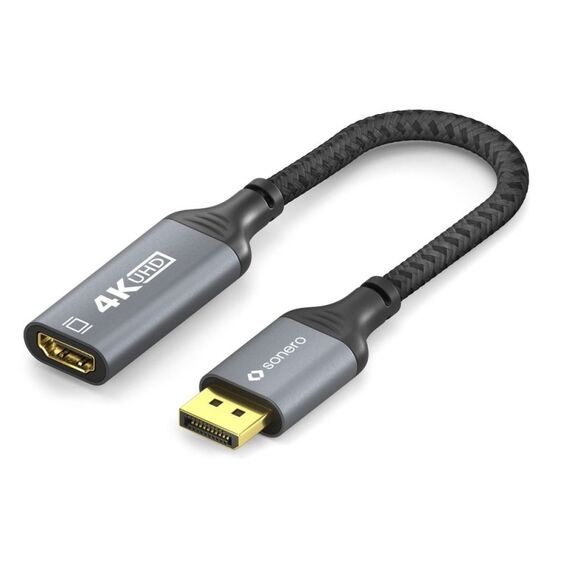 sonero SPC-DP200-002 Videokabel-Adapter 3 m HDMI Typ A (Standard) DisplayPort Schwarz, Grau, 4 image