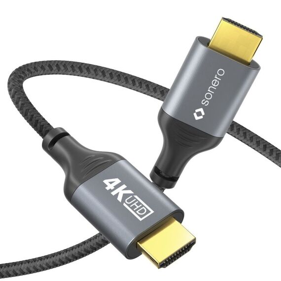 sonero SPC-HD100-030 HDMI-Kabel 3 m HDMI Typ A (Standard) Schwarz, Grau, Farbe: Schwarz, Grau, Länge: 3 m, 3 image