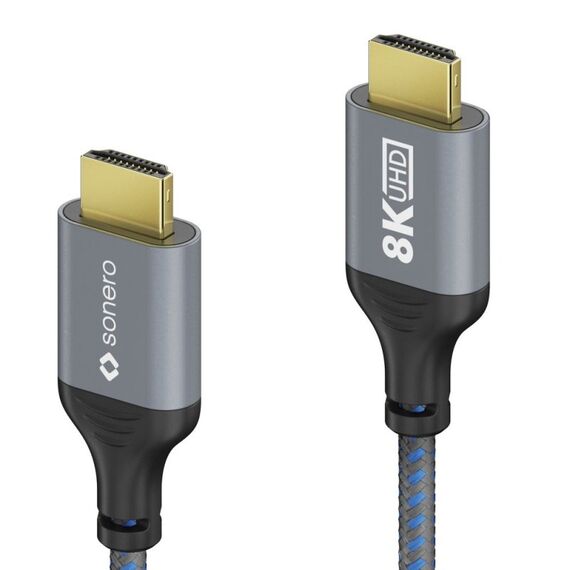 sonero SPC-HD110-020 HDMI-Kabel 2 m HDMI Typ A (Standard) Blau, Grau