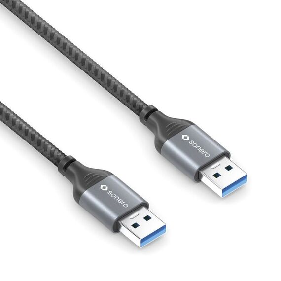 sonero SPC-U050-005 USB Kabel USB 3.2 Gen 1 (3.1 Gen 1) 3 m USB A 5 Gbit/s Schwarz, Grau