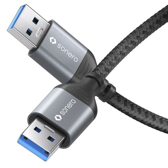 sonero SPC-U050-005 USB Kabel USB 3.2 Gen 1 (3.1 Gen 1) 3 m USB A 5 Gbit/s Schwarz, Grau, 4 image