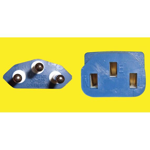 Diggelmann SPCBLI15-5 Stromkabel Blau 5 m T12 C13-Koppler, Farbe: Blau, Länge: 5 m