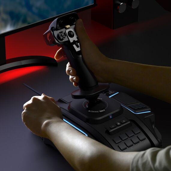 Hori Ace Combat 8 – Wings of Theve Schwarz Kampfstab Analog PlayStation 4, PlayStation 5, PC, 3 image
