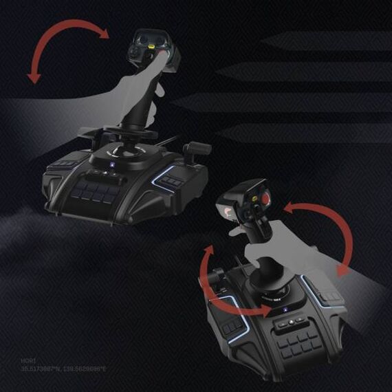 Hori Ace Combat 8 – Wings of Theve Schwarz Kampfstab Analog PlayStation 4, PlayStation 5, PC, 6 image