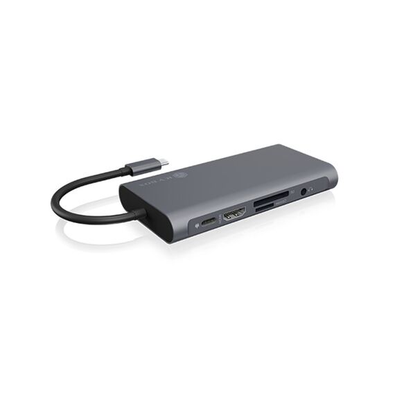 ICY BOX IB-DK4040-CPD, 10 in 1 USB Type-C® Notebook DockingStation, 1x HDMI 4K60Hz, 1x VGA, 3x USB-A, 1x USB-C(PD Only), 1x Audiocombo, 8 image